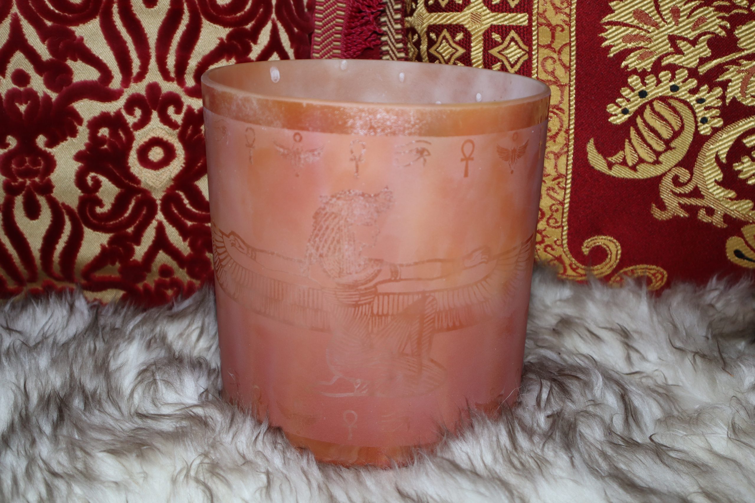 8" D#-50 Sedona Red Rock, White Light Angel Gold Etched Isis LtdEd Fire *SOLD OUT*