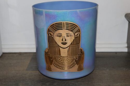 8" C-40 Egyptian Blue, Platinum, Etched Solid Gold Hathor *SOLD OUT*