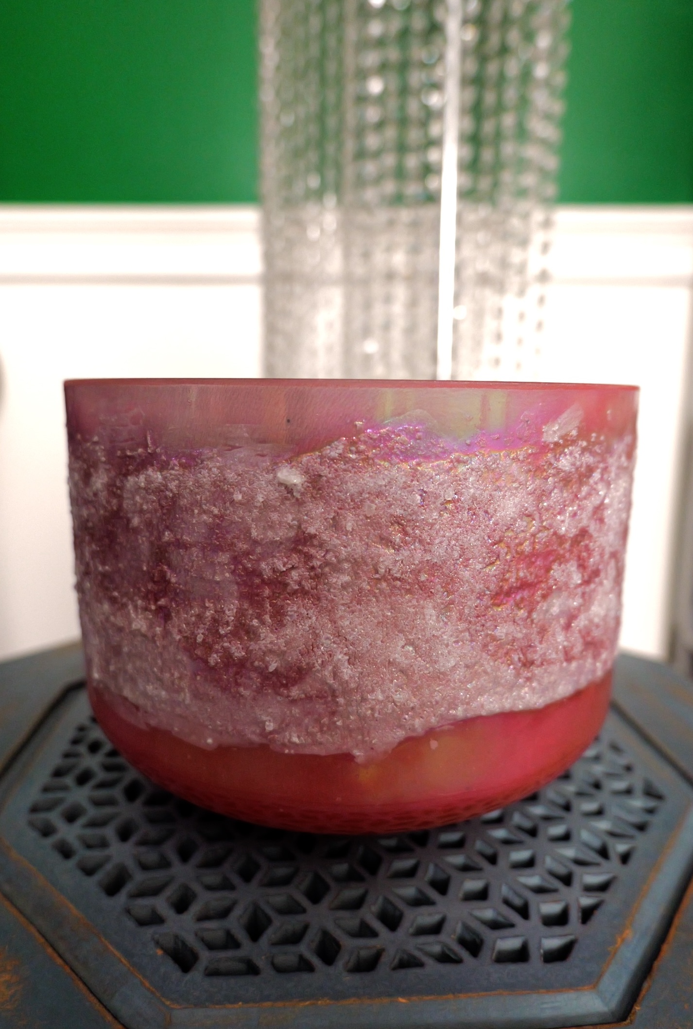 10" C#+40 Lemurian Seed, Rose Quartz, Platinum